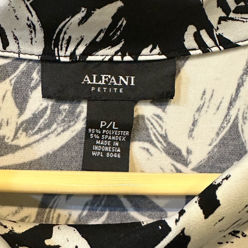 Alfani black/white tunic top/dress, size pL